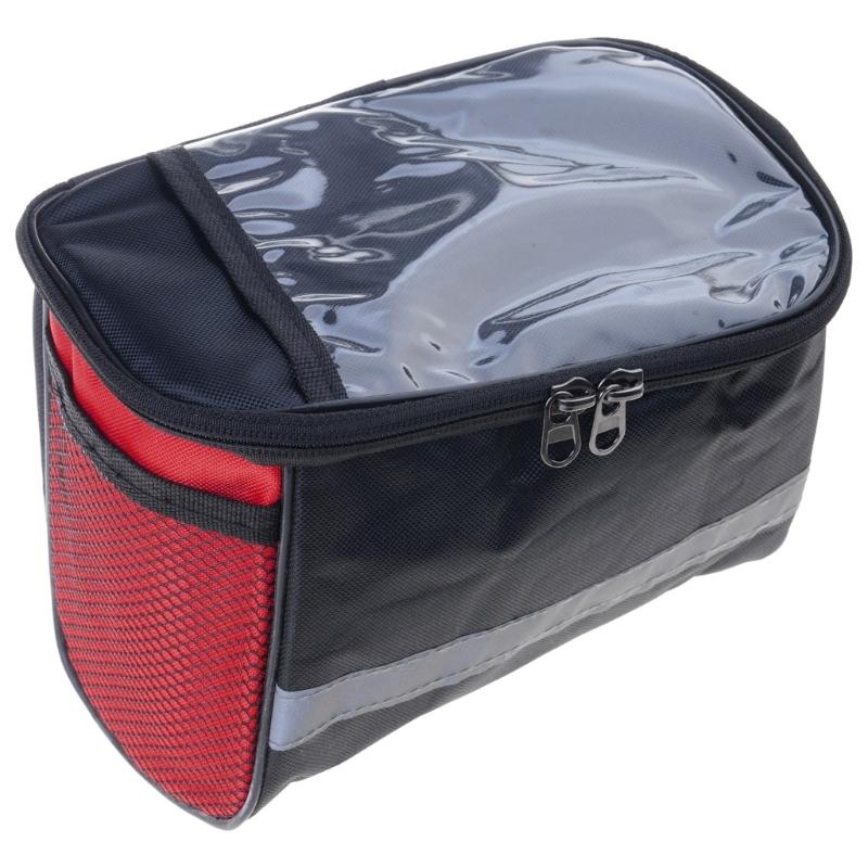 Waterproofs Bike Handlebar Bags Bicycles Front Storage Pouches Cycling Pouches Phone Bags with Removable Shoulder Strap