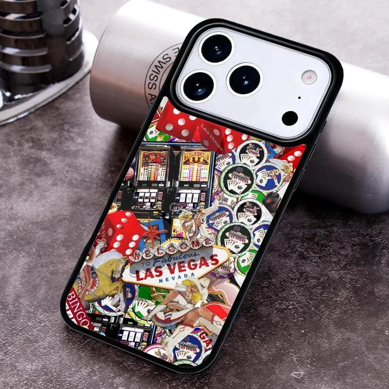 Las Vegas Nevada Gamble Phone Case for iPhone 17 16 15 Pro Max Air 14 13 12 11 Plus Shockproof Capa Cover
