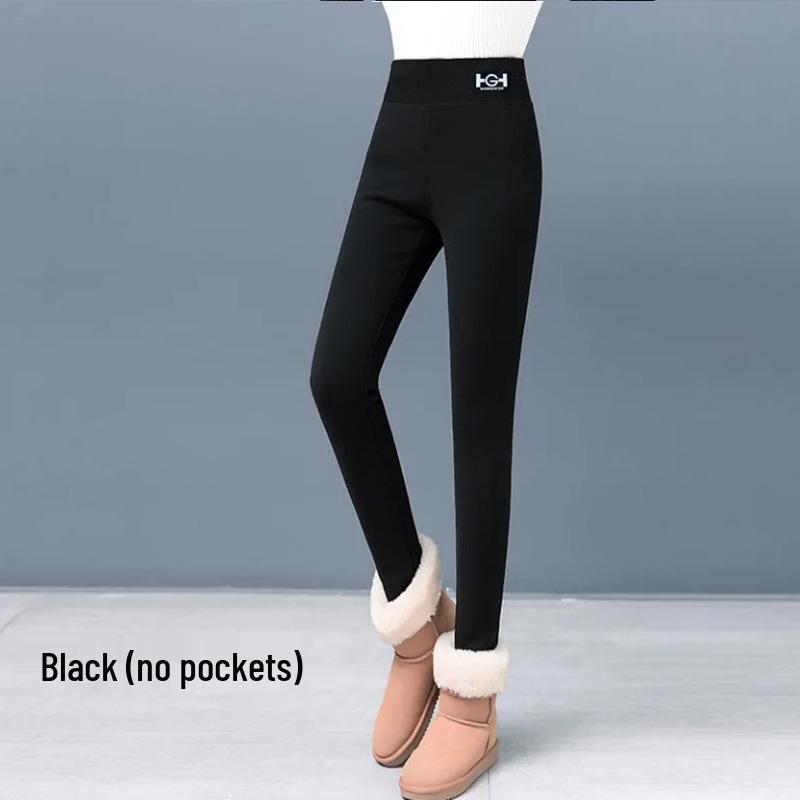 

Жіночі товсті легінси на флісовій підкладці: Висока талія, Вовна ягняти, Ідеально для осені та зими L (100-115 jin)