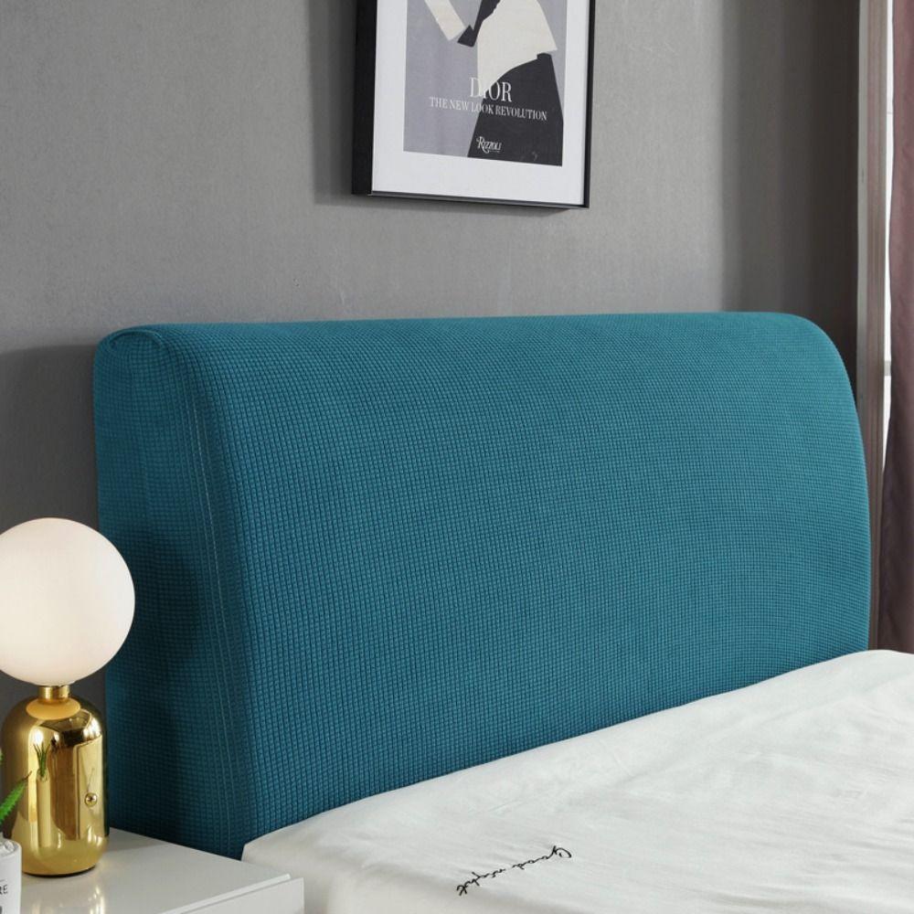 

Anti-dust Bed Head Cover Elastic Protective Cover Modern Style Headboard Cover Household 1.2M синий