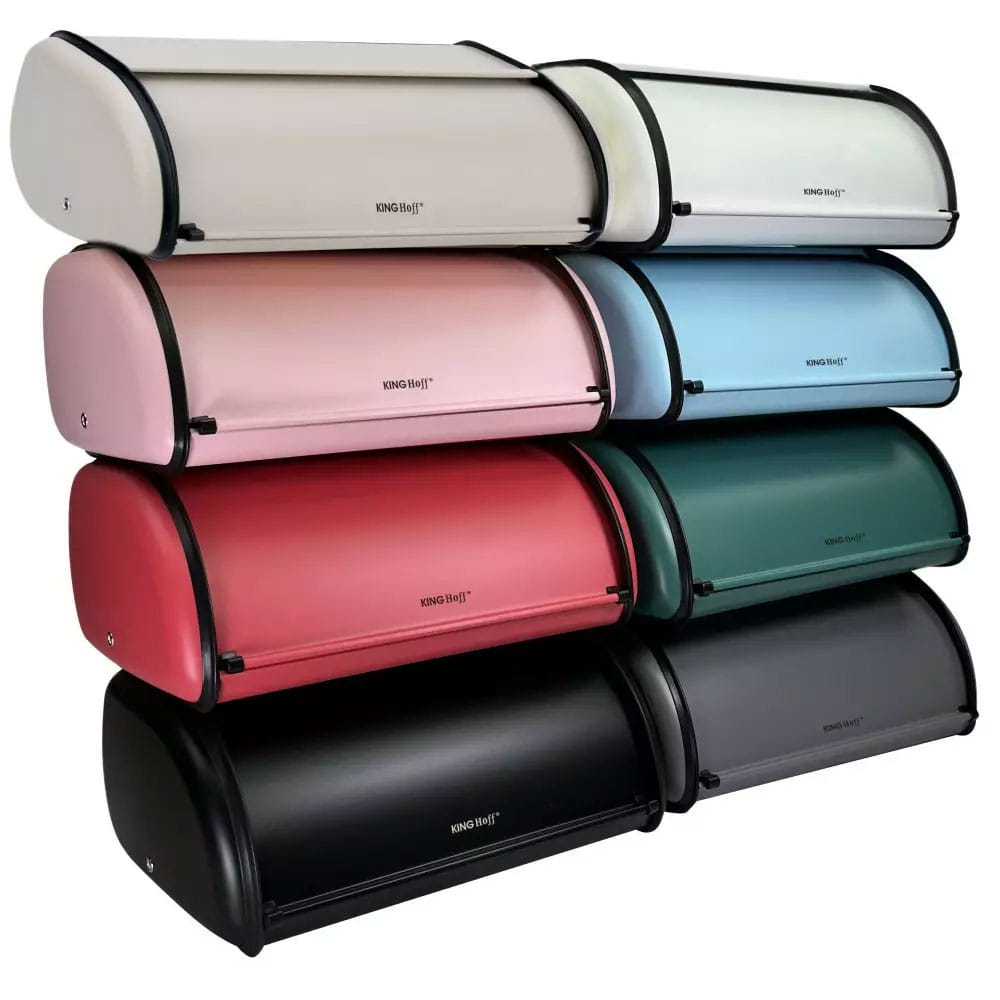 Chlebak stalowy mały 36cm KINGHOFF KH-1751 Szary