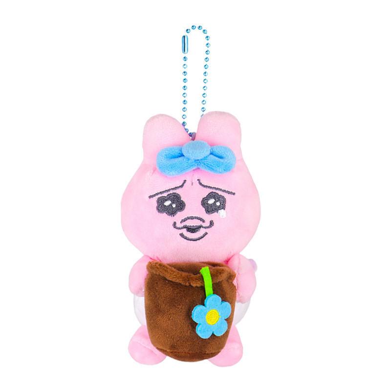 Adorable Plush Toy Hanger Cute Cartoon Bunny Soft Pp Cotton Stuffed Animal Keychain