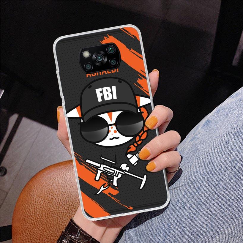 Game R-Rainbow-Six Siege Phone Case For Xiaomi Poco X7 X6 X5 Pro F7 Ultra Redmi 15C 15 13C 13 12C 12 10 10A 10C 9 9A 9C 9T Cover