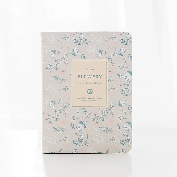 New Arrival Cute PU Leather Floral Flower Schedule Book Diary Weekly Planner Notebook School Office Supplies Stationery