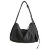 Nylon Small Square Bag Solid Color Simple Portable Underarm Bag Women's Splicing Design New Messenger Shoulder Bag