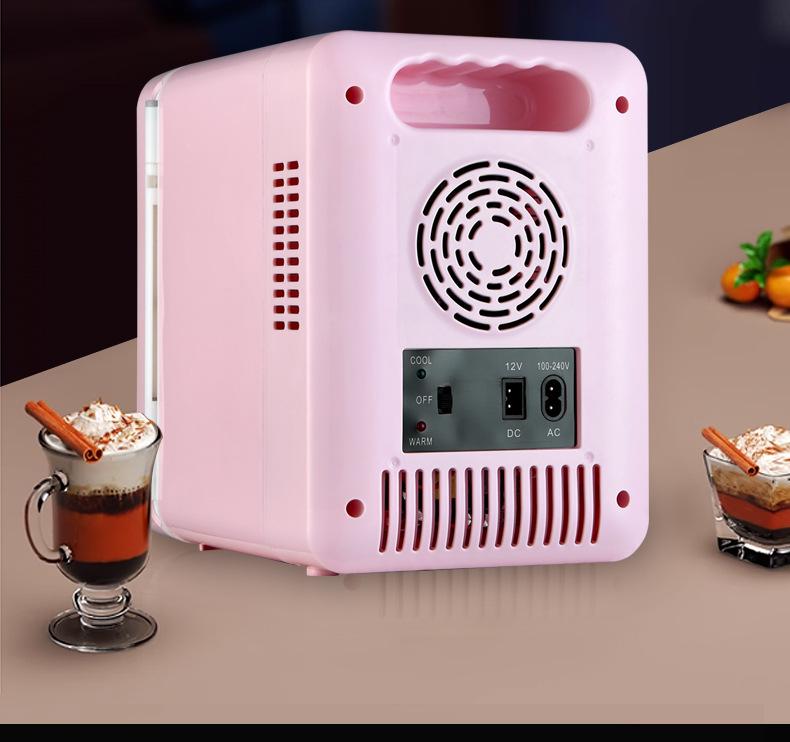 Portable Mini Fridge: For Beauty, Beverages, Breast Milk, Hot & Cold Use, Ideal for Car and Home