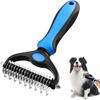 Double-Sided Brush - Grooming Tool - Detangling - Undercoat Removal - For Dog and Cat