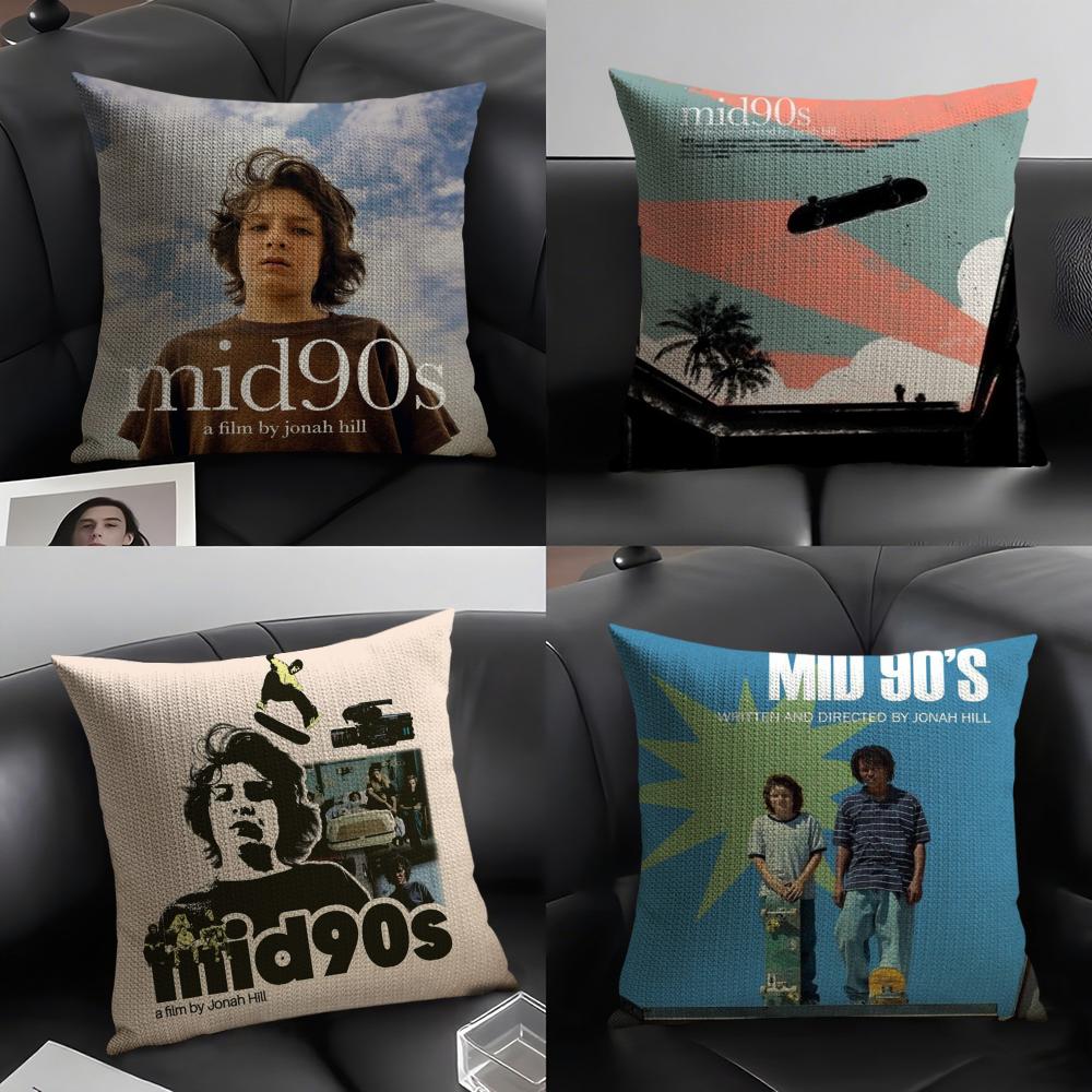 Classic Movie MMid 90S Cushion Cover Natural Linen Organic Fabric DoubleSided Printing Sofa Home Decor Gift Pillow Case
