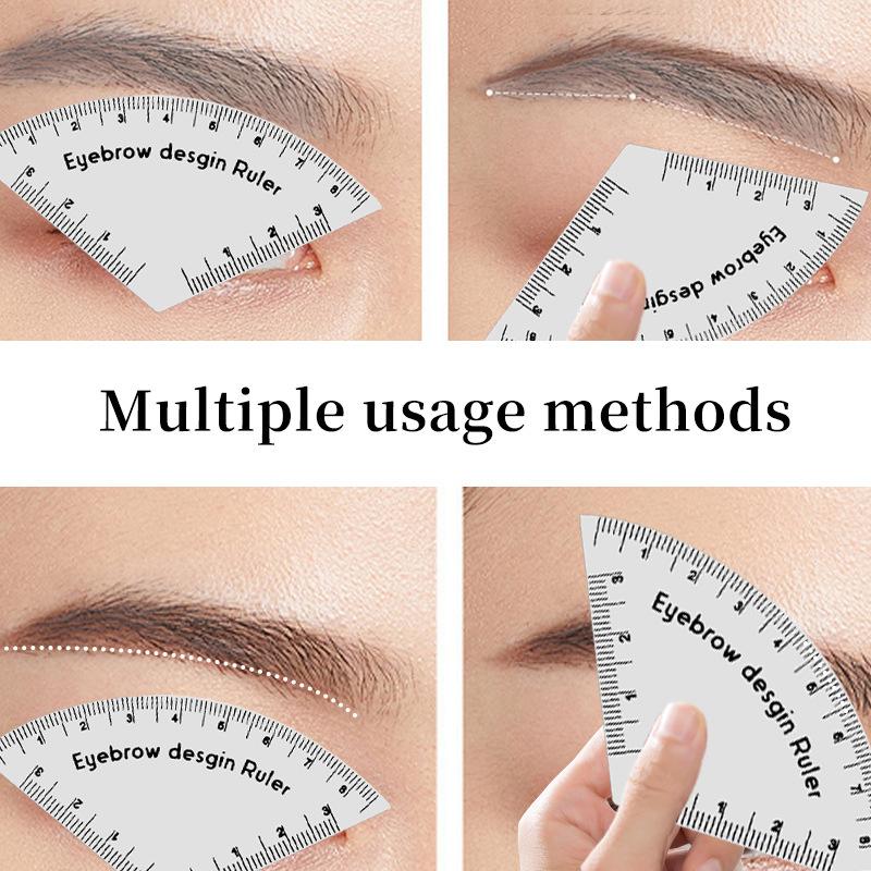 1PC Quick Eyebrow Painting Guide, Recyclable Eyebrow Makeup Drawing Guide Ruler Tattoo Supplies PVC