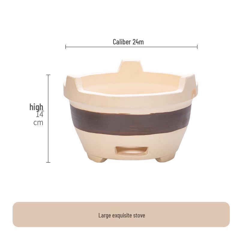 Farmhouse Traditional Cast Iron Hanging Hot Pot Tableware with Stand