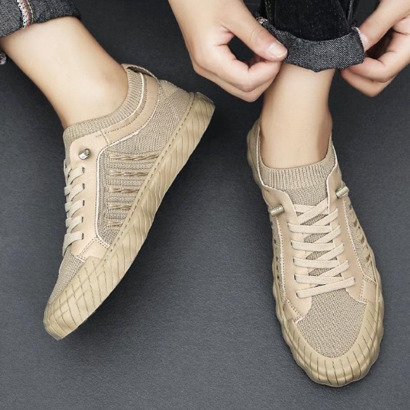 Herrenschuh Einfarbig Weiche Sneaker Laufen Canvas 2025 Trend Üblich Günstig Ausverkauf Erwachsene Designer Luxus Herren Freizeitschuhe