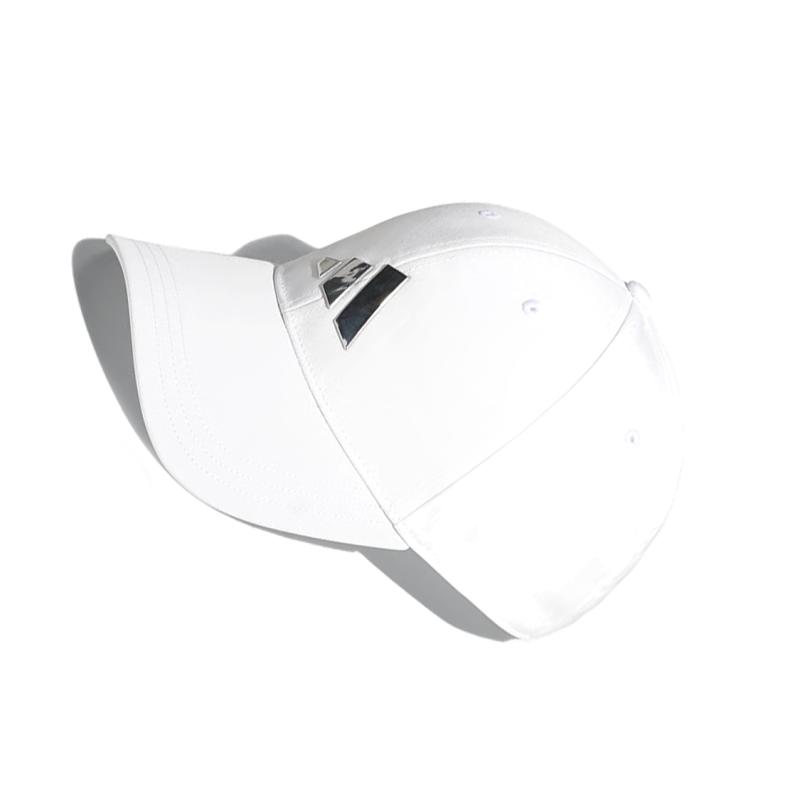 adidas Bright Logo Cotton Polyester Baseball Cap White Adidas HT5780