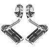 Verstellbare Highway-Fußrasten Fußstütze 1 1/4" Langer abgewinkelter Montagekit Passend für Harley 32mm Motorschutzbügel