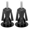 2PCS Bike Handlebar End Cap Bicycle Handlebar Plug for Mountain Bikes Road BikesBlack