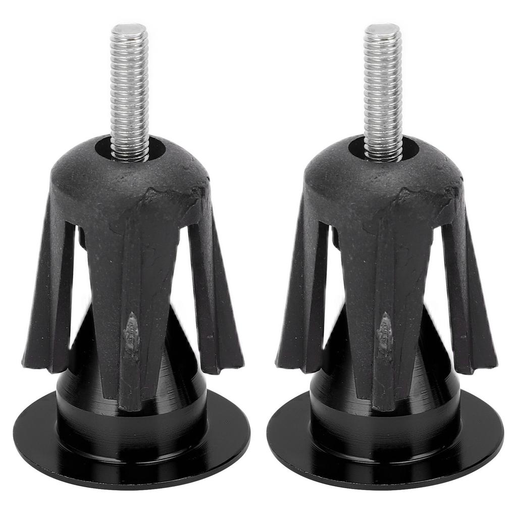 2PCS Bike Handlebar End Cap Bicycle Handlebar Plug for Mountain Bikes Road BikesBlack