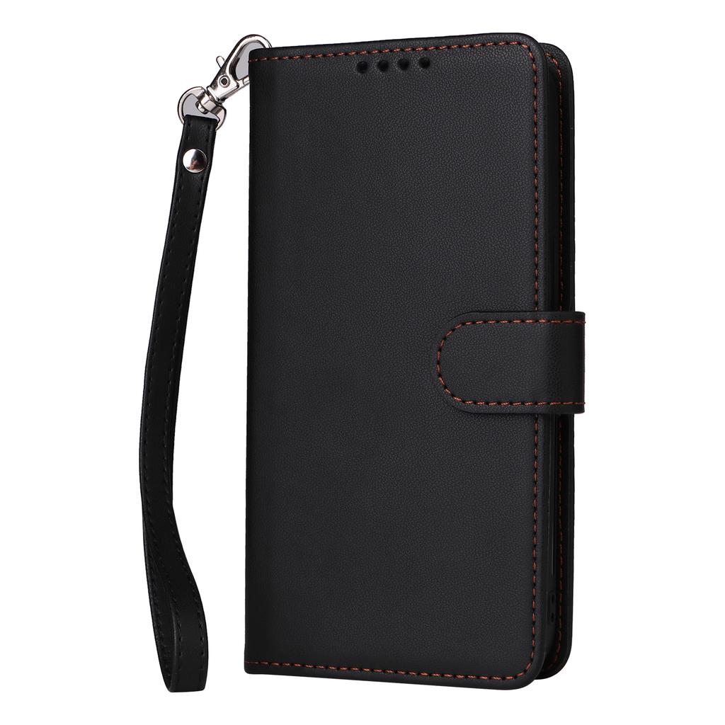 For iPhone 16 Plus Magnetic Case BETOPNICE Detachable PU Leather Phone Cover with Strap