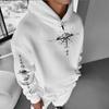 European and American Wish Independent Station Tide Brand Pattern Hooded Sweater Supports a Custom-made