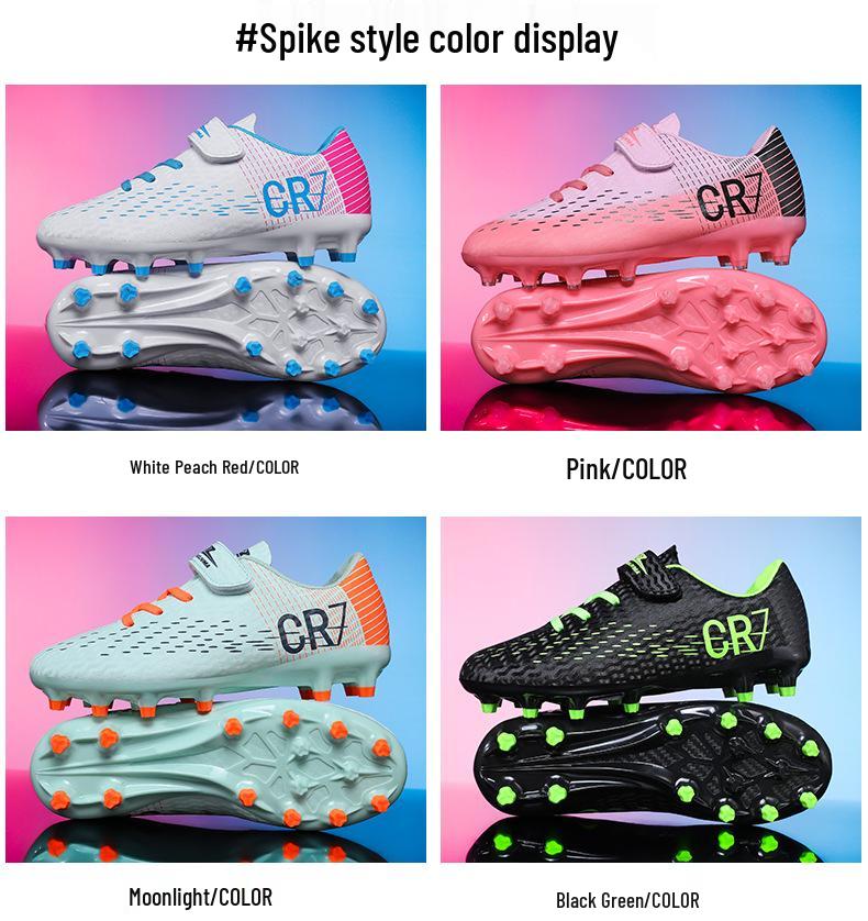 Chaussures de Football Cross New Falcon pour Enfants à Velcro, Crampons Longs Homme, Entraînement Femme, Compétition Pro Jeunesse