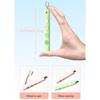 Portable Foldable Toothbrush Space Saving Design Anti Slip Handle Y Shape Hanging Loop Compact Storage Solution