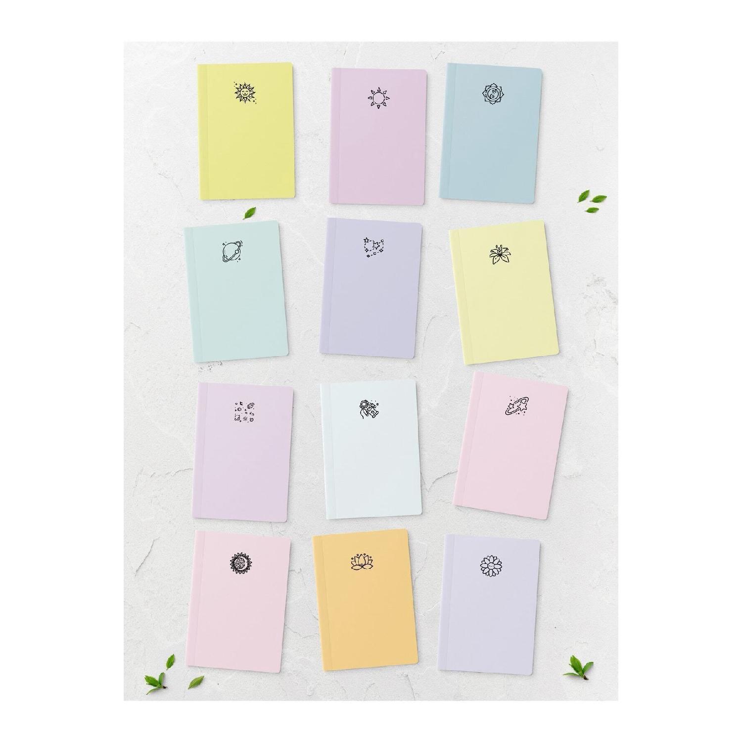 

Mini Notebook Notebook - 12 Pieces - Pocket Size Notebook Set - 48 Pages чистий
