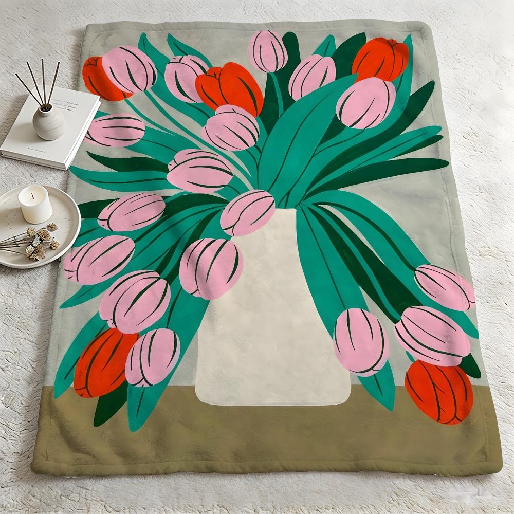 artist AAgathe Singerr Throw Warm Soft Flannel Blanket Multiuse for Sofa Bed Camping Travel Nap