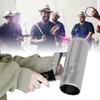 Metal Guiro Shaker with Scraper Percussion Guiro Musical Instruments Early Learning Musical Toy for Live Performances
