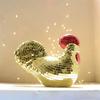 Disco Mirror Rooster And Chick Ornament Set Party Centerpiece Table Decor For Kids Birthday Gift Cute Festive Home Display