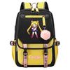Neuer Anime Sailor Moon USB-Schulrucksack für Teenager, Damen- und Herrenmodell, Gurtband-Klapprucksack
