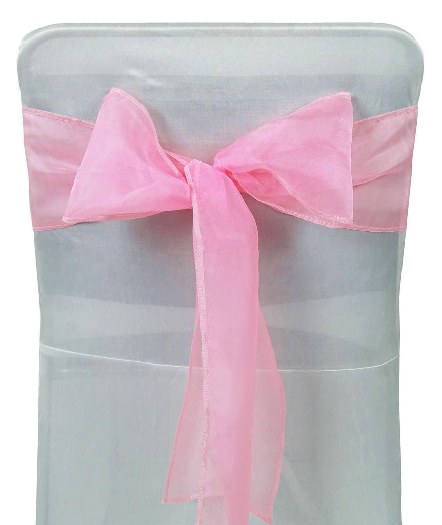 Darling Souvenir Pack Of 25 Satin Chair Sashes Bow Sash For Wedding & Events Supplies Party Decoration Chair Cover Sash - Colors