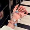 12% Sweet Natural Multi-Stone Crystal Bracelet White Azeztulite Snowy Phantom Aquamarine Women