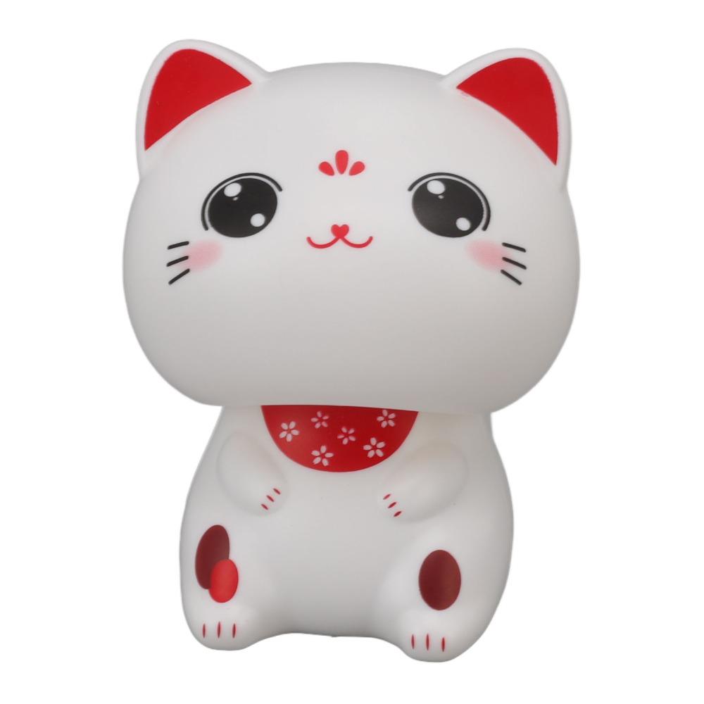 2.36*2.17*2.68 in Lucky Cat Figurine Plastic Traditional Fortune Cat Office Desk