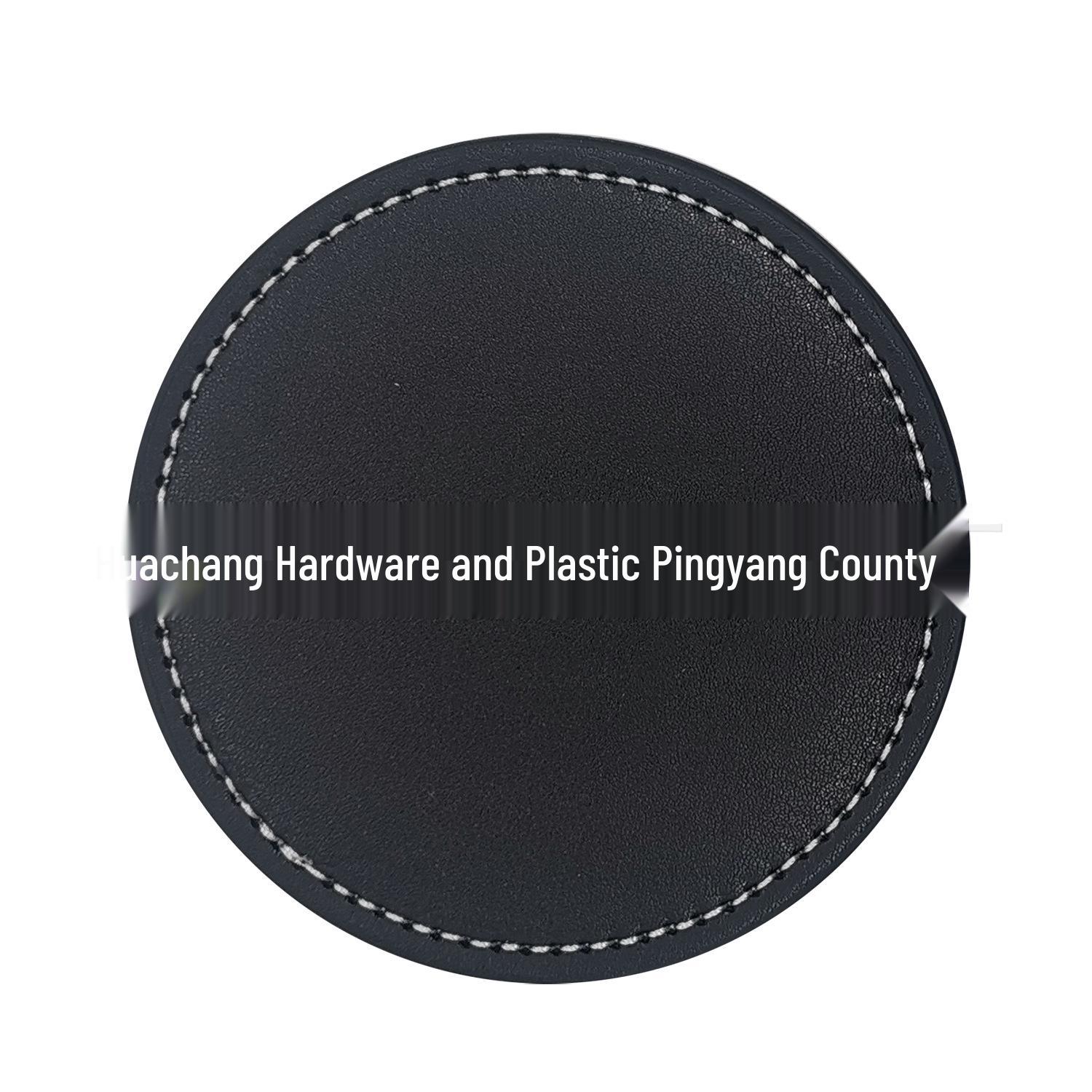 Round PU Leather Heat-Resistant Coaster and Bowl Mat Set