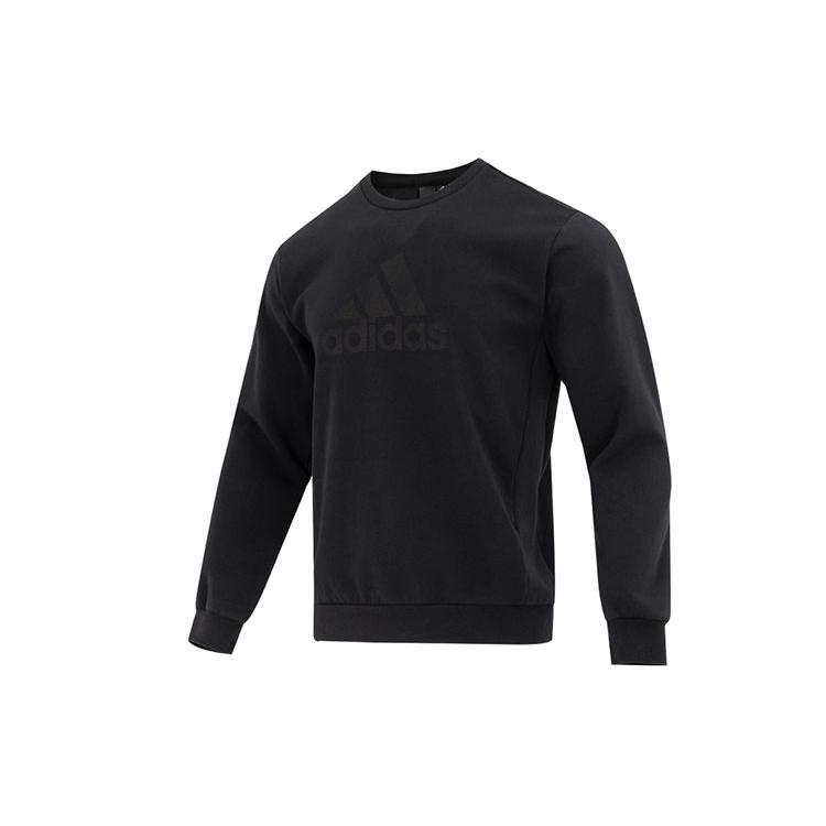Adidas Sweatshirts Men's Black Crew Neck Moderate Regular HY5828