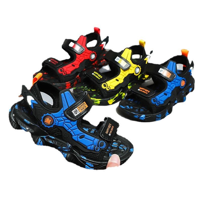 Children's Sandals Summer New Beach Shoes Sports Breathable Velcro Non-slip Casual Medium and Large Children Wholesale