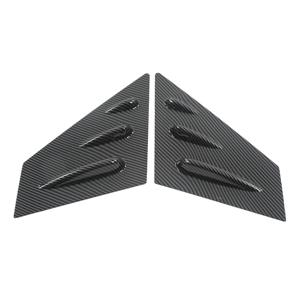 2pcs Rearview Mirror Side Spoiler Window Scoop Louvers Cover Replacement for Subaru WRX STI 2015‑2021 Carbon Fiber Style