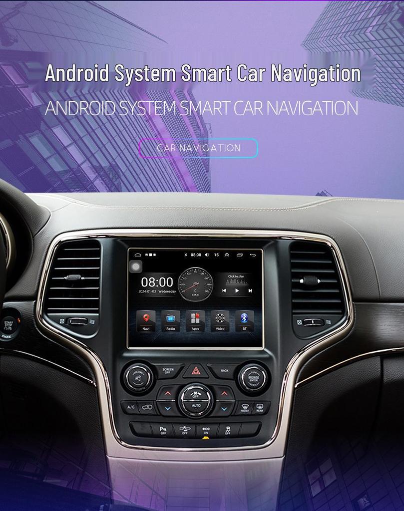 Compatible 13-19 Dodge Ram Android Large Screen Navigation System with Integrated Backup Camera