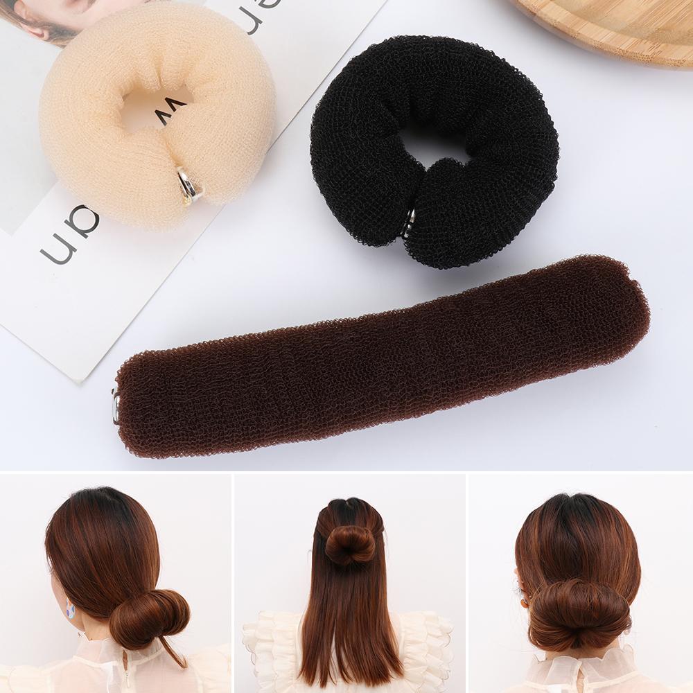 Fashion Cute DIY Hair Styling Tools Hair Curler Donut Hair Bun