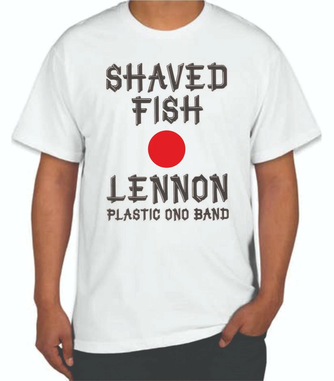 JOHN LENNON SHAVED FISH COLLECTIBLE LENNON T-shirt 2 SIDED PRINT - BEATLES 2XL