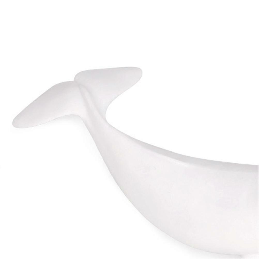 Simulated Sea Animal White Whale Model Plastic Ocean Animal Decoration Educational Toy for Home Decor Children 1Pack