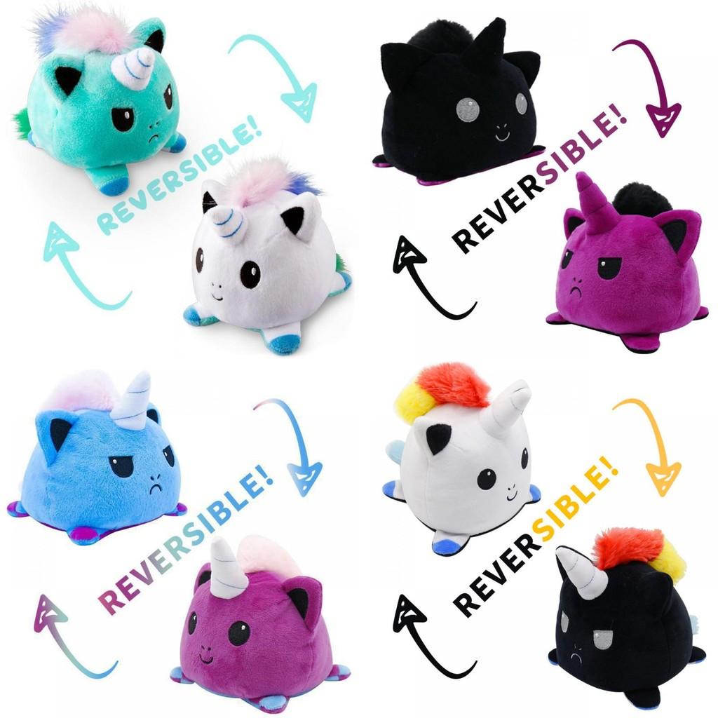 Adorable Reversible Flip Unicorn Plush Stuffed Toy Soft Animal Ideal For Kids