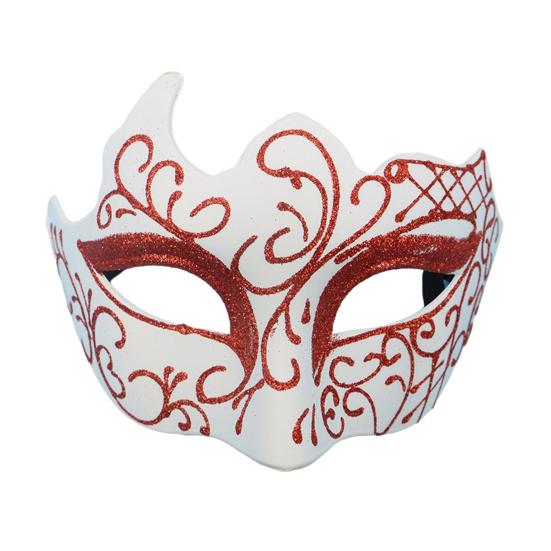 Men Half Face Mask with Elastic Band Vintage Glitter Half Face Guard Eye Mask Halloween Costume Masquerade Party Stage Performance Accessories