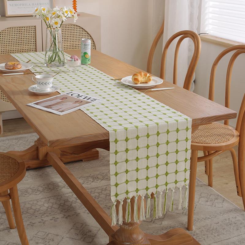 Бохо Фетровая дорожка для стола Декор для обеденного стола Натуральный свадебный домашний — фото 11