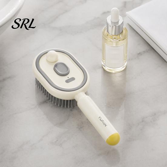 Massaggiatore Elettrico per Cuoio Capelluto con Spray, Pettine Massaggiante ad Aria, Pettine a Vapore Ricaricabile per Capelli, Pettine Idratante a Secco con Nebbia d'Acqua, Auto-Pulente Anti-Groviglio