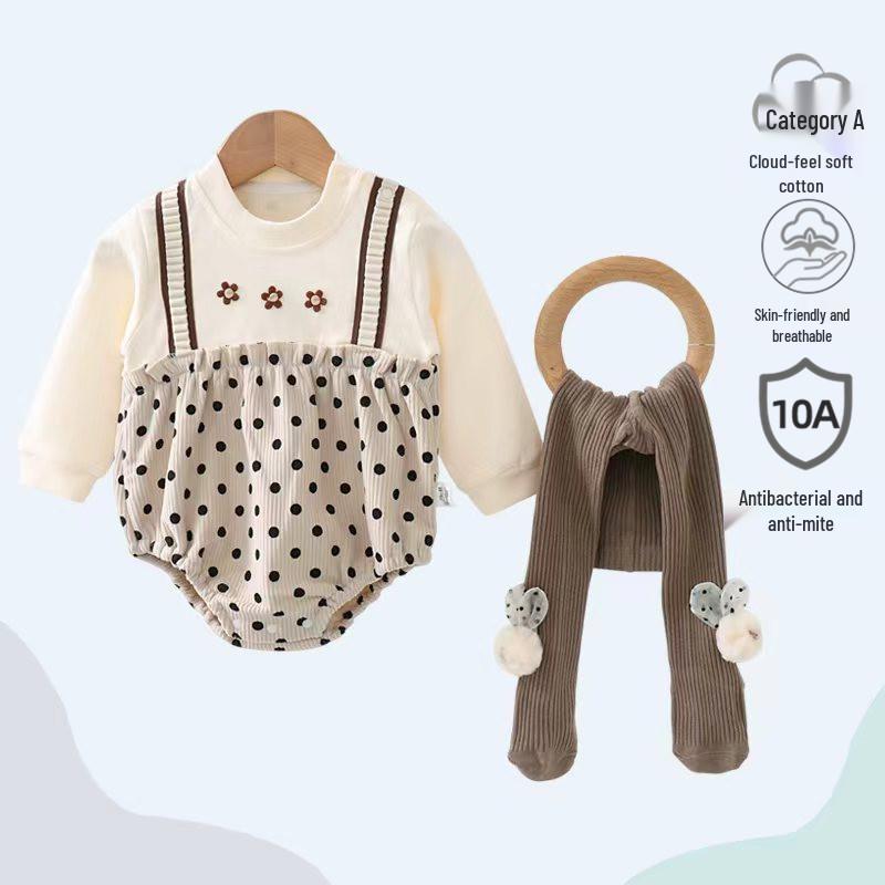 Popular Infant Spring/Autumn Bodysuit: Class A Outfits for Boys & Girls - Newborn Crawling Wear
