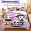3pcs KPop Demon Hunters Bedding Set Duvet Cover Closure Includes 1 Duvet Cover & 2 Pillowcases, Soft and Comfortable for All Seasons.
