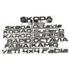 Insigne cu Litere pentru Portbagaj Skoda Compatibile: Embleme RAPID, SUPERB, KAMIQ, KAROQ
