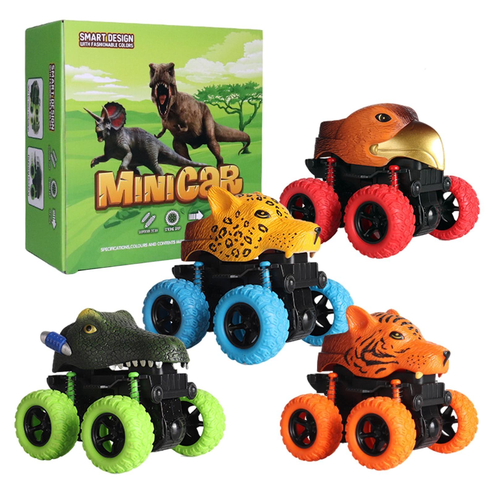 

Игрушки-динозавры для мальчиков, 4 шт., грузовики, автомобили-динозавры, подарки на день рождения