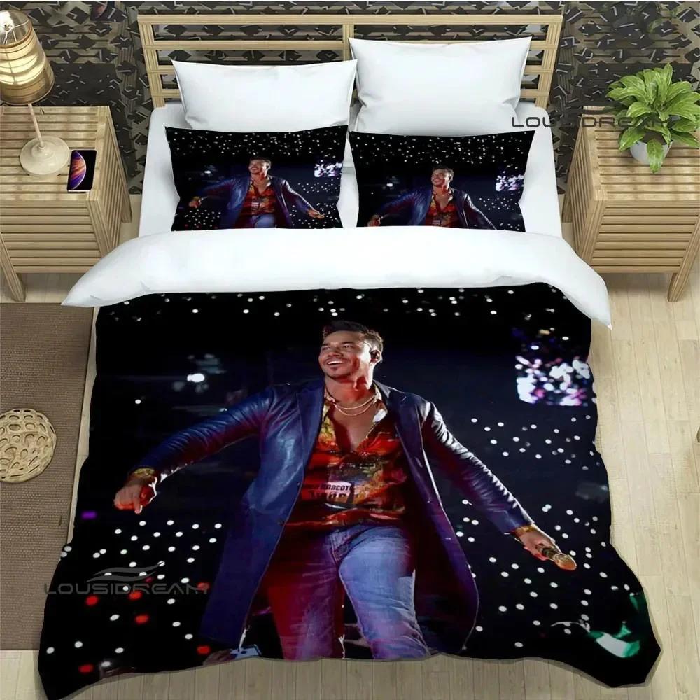 Latin Singer Romeo Santos Bedding Set Printed Bed Set With Pillowcase Bed Duvet Cover Single Double Queen King Size Luxury Gift
