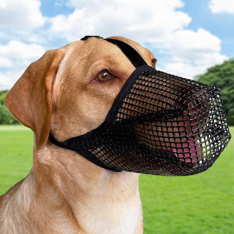 

Dog Muzzle Basket Soft for Small Medium Large Size Breed Anti Biting Licking Chewing Adjustable Mesh Dog Accessories For Breath XS