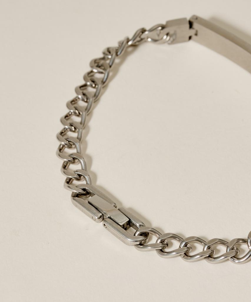 Novice Tokyo Plate Chain Bracelet [Stainless] / Silver